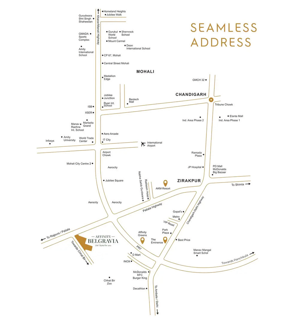 Affinity Belgravia location